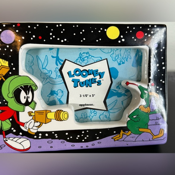 Marvin the Martian Ceramic Looney Tunes Photo Picture Frame 3.5x5 Applause 1994 - Picture 3 of 10